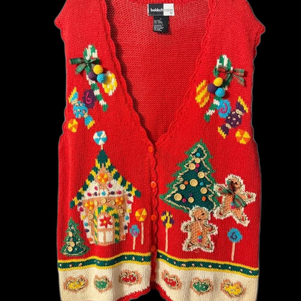 Vintage Beldoch-popper Women's Red Jumper